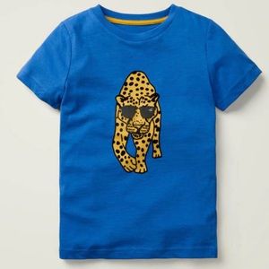 MINI BODEN Leopard Flocked Short Sleeved Tee-8